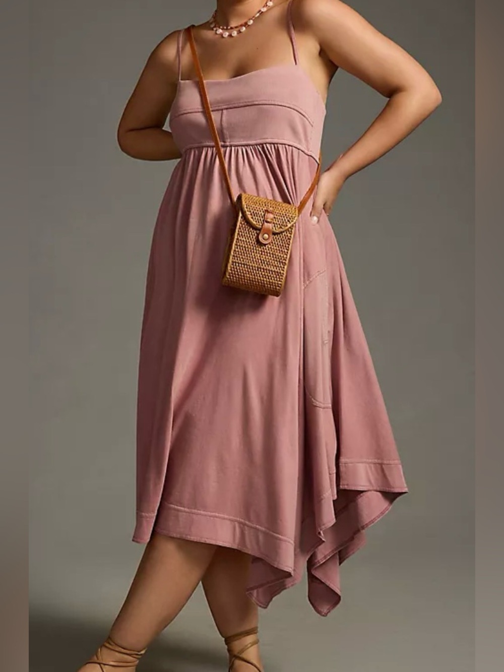 Daily Practise by Anthropologie blush colored dress. NWT. Large - Picture 8 of 15